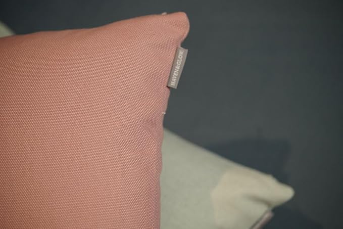 Haven & Glow Decorative Throw Pillow Cover – Square Cushion Case with Zipper | Modern Sofa, Couch & Bed Accent Pillow Covers for Living Room, Bedroom & Home Decor | 18 x 18 Inch – Deep Pink – 2 Pack