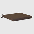 WestinTrends Solace Outdoor Patio Kitchen Dining Chair Square Seat Cushions Set of 4, 19 x 17, Brown