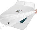 Queen Sheet Sets Air Mattress Sheets - 3 Pieces Queen Sheets Sets 16 to 24 inch - Inflate Without Disassembly Convenient & Firm Easy to use Air Mattress (White, Queen)