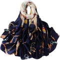 Fashion Scarves Scarf 100% Silk Feeling Scarf Silk Like Scarves Long Lightweight Sunscreen Shawls for Women