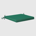 WestinTrends Solace Outdoor Patio Kitchen Dining Chair Square Seat Cushions Set of 4, 19 x 18, Green