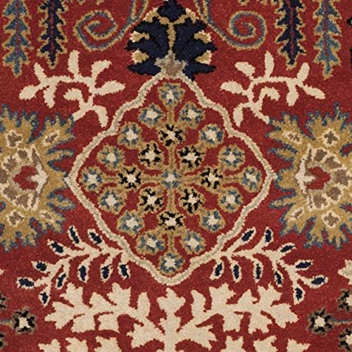 SAFAVIEH Antiquity Collection 2' x 3' Red / Multi AT64A Handmade Traditional Oriental Premium Wool Accent Rug