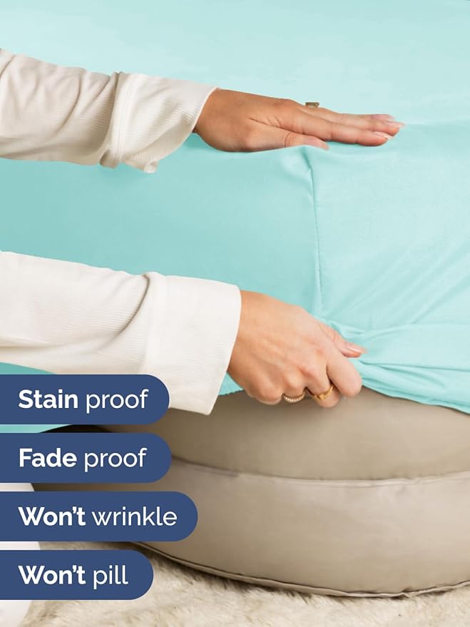 Extra Deep Full Fitted Sheet - Hotel Luxury Single Fitted Sheet Only - Easily Fits 18 inch to 24 inch Mattress - Ultra Soft, Wrinkle & Fade Free w/Extra Deep Pockets - Breathable & Comfy - Spa Blue