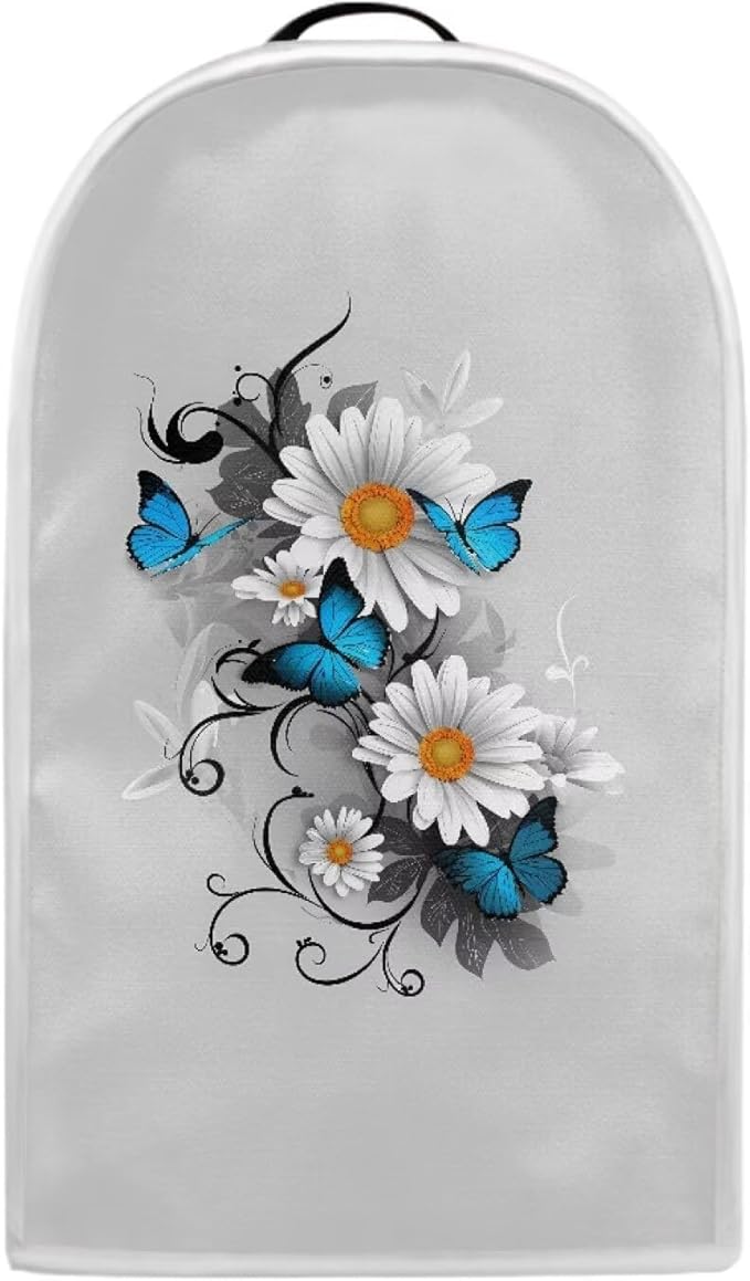 Talayituse Daisy Butterfly Print Blender Dust Cover, Fingerprint Protection Cover for Stand Mixer or Coffee Machine, Home Kitchen Appliance Covers for Stain Dust Resistant Supplies