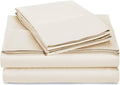 Luxury Full Sleeper Sofa Bed Sheet Set, I100% Egyptian Cotton, 600 Thread Count - Ivory Plain Color, Soft Fabric, Size (54 x 72 +6 Inch Deep Pocket), 4 Pcs Sleeper Sofa Sheet Set