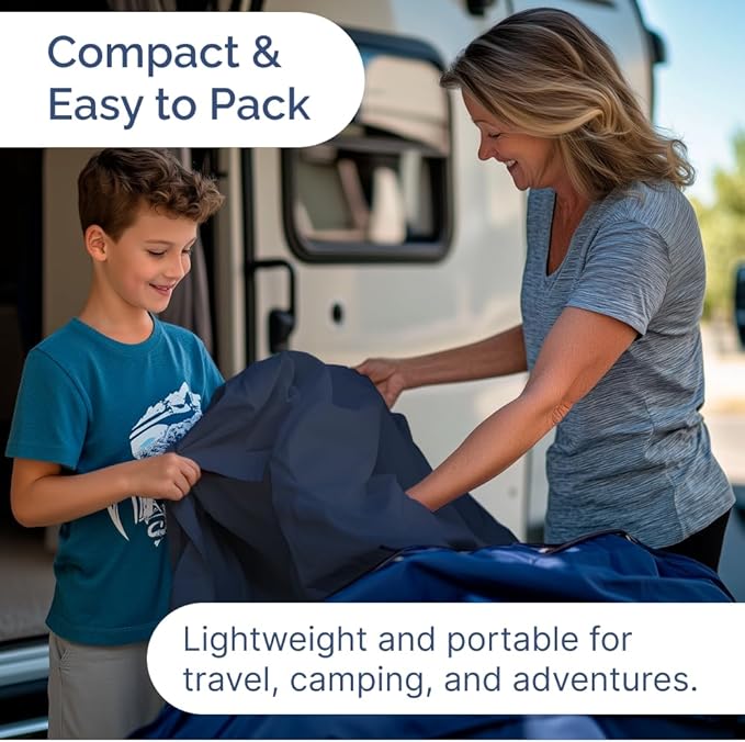 Cot Sheet Set 30” x 75” – 4 Piece Cot Size Narrow Twin Mattress Sheets – Ideal for Camper Bunk, RVs, Bunks, Day Care & Camping - Fits 6” to 10” Mattress, Ultra-Soft, Breathable & Cooling - Navy Blue