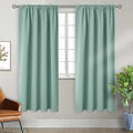 BGment Light Sage Blackout Curtains for Bedroom 72 Inch Length - Rod Pocket Thermal Insulated Room Darkening Drapes for Living Room Dining Privacy, 42 x 72 Inch, 2 Panels