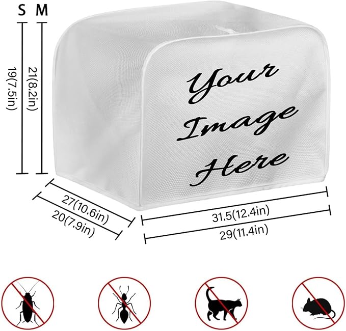 ZFRXIGN Sunflower Chicken Toaster Cover 2 Slice Wide Slot Toaster Rooster Cover Dust Cover with Top Handle Bread Maker Cover Small Kitchen Appliance Cover Home Decor