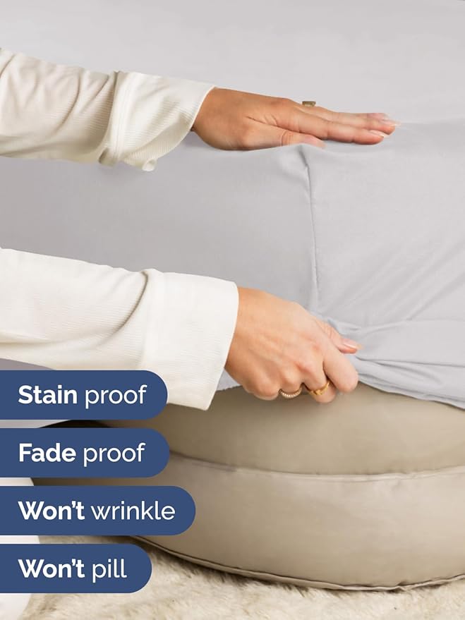 Extra Deep Twin XL Fitted Sheet - Hotel Luxury Single Fitted Sheet Only - Easily Fits 18 inch to 24 inch Mattress - Ultra Soft, Wrinkle Free with Extra Deep Pockets - Breathable & Comfy - French Grey