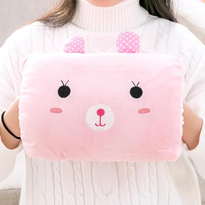 Kids Cartoon Hand Pillow, Cute Plush Animal Hand Warmer Pillow, Children's Throw Pillow Cushions for Students to Take A Nap, Travel Essentials