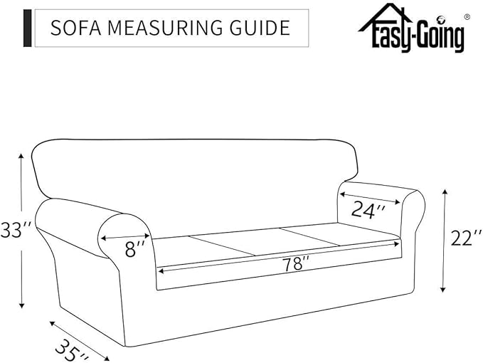 Easy-Going Sofa Slipcover Oversized Sofa Cover Waterproof Couch Cover Furniture Protector Cover Pets Covers Washable Non-Slip Fabric Pets Kids Children Dog Cat (Oversized Sofa, Navy)