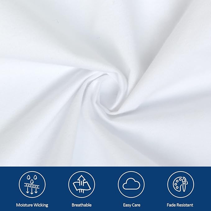 Moonsea Full Size Air Mattress Sheet Set - 3 Pieces Extra Deep Pocket Full Sheet Set 16 to 24 inch - Sheets with Pocket on Side - Easily Fits Extra Deep Pillow Top Air Mattress-White