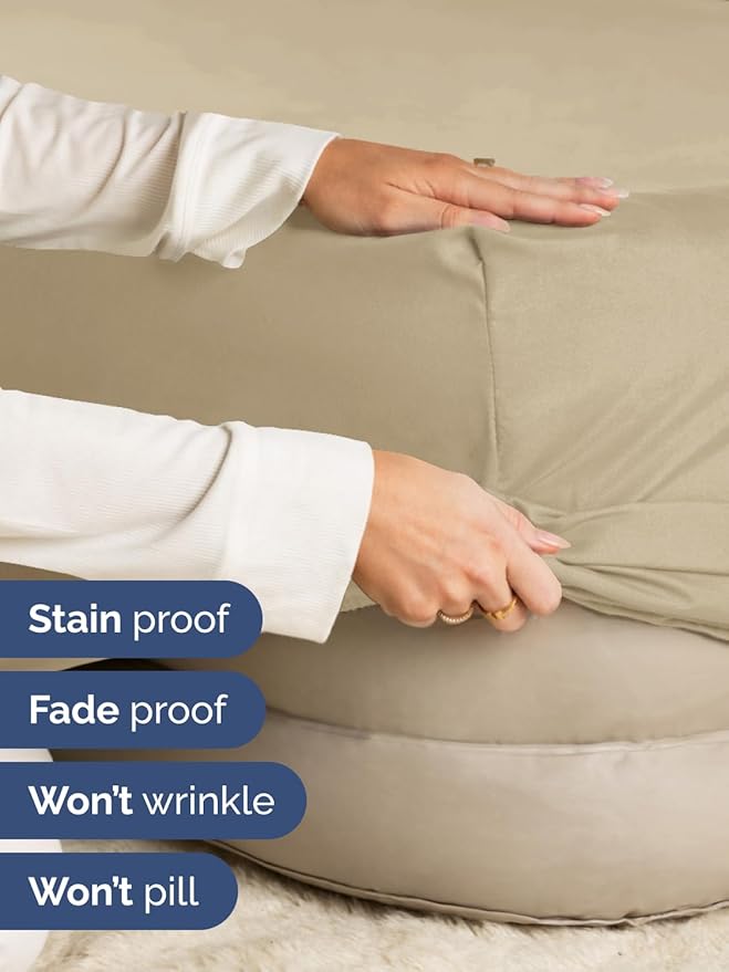 Extra Deep Full Fitted Sheet - Hotel Luxury Single Fitted Sheet Only - Easily Fits 18 inch to 24 inch Mattress - Ultra Soft, Wrinkle Free w/Extra Deep Pockets - Easy-Care, Breathable & Comfy - Beige