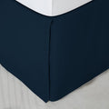 SONIVE Queen Bed Skirt,15" Drop Pleated Dust Ruffle,Classic Tailored Easy Fit Brushed Microfiber Skirts Hotel Quality Shrinkage & Fade Resistant Navy Blue