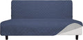 Easy-Going Sofa Slipcover Futon Cover Waterproof Couch Cover Furniture Protector Cover Pets Covers Whole Fabric No Stitching Non-Slip Fabric Pets Kids Children Dog Cat (Futon, Navy)