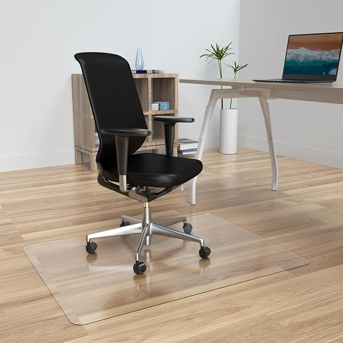 Amyracel Chair Mat for Hardwood Floor, 35” x 55” Computer Desk Chair Mat for Hard Floors, Easy Glide Office Floor Mat for Hardwood Floors