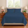 Sleeper Sofa 4 Piece Bed Sheet Set Premium Quality 100% Cotton 500 Thread Count, Smooth & Super Soft Sateen Weave, Extra Soft Bed Sheets, Wrinkle Free, 8 Inch Deep Pocket (Queen, Medium)