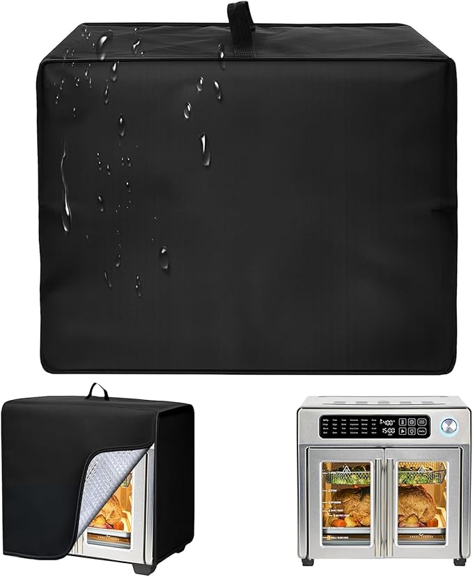 Heat-Resistant Dust Proof Waterproof Oven Cover Compatible with Emeril Lagasse 26QT Extra Large French Door Air Fryer Toaster Oven 1:1 Fit for VAL CUCINA 26.3QT & Cuisinart TOA-60