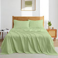 Luxury Queen Sleeper Sofa Bed Sheet Set,100% Egyptian Cotton, 338 Thread Count, Queen Size (60 x74 +6 Inch Deep Pocket) Soft and Light Weight 4pcs Sofa Set (Sage Solid)
