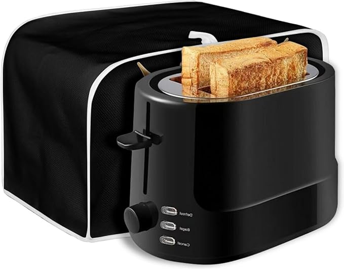 ZFRXIGN Sunflower Cow Toaster Cover 4 Slice Small Appliance Covers Kitchen Microwave Oven Dust Cover Case Protector Western Highland Cattle Toaster Covers Home Decorations Black