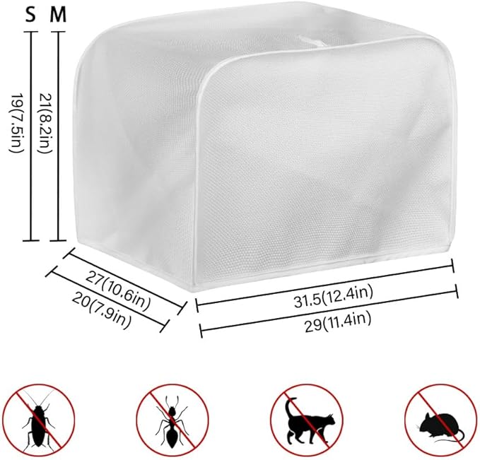 Christmas Snowman Printed Toaster Cover - Anti-Dust & Fingerprint, Snowflake Print Toaster Covers for Kitchen Small Appliance & Microwave Oven Decor Accessories