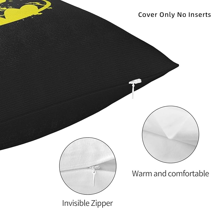 Bat Throw Pillow Covers 18x18 inches Cushion Covers for Couch Home Bed Living Room Decorative Pillow Cases