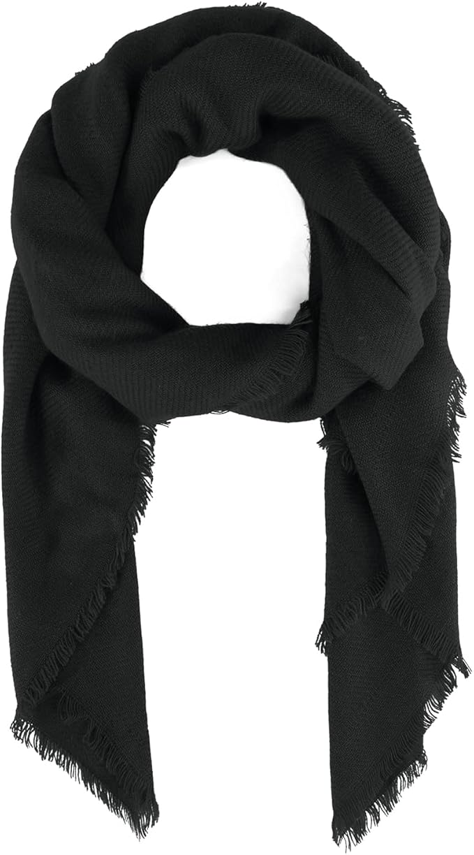 American Trends Women's Cozy Warm Winter Fall Blanket Scarf Stylish Soft Chunky Checked Giant Scarves Shawls
