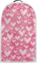 Talayituse Pink Love Heart Print Blender Dust Cover, Fingerprint Protection Cover for Stand Mixer or Coffee Machine, Kitchen Appliance Covers for Stain Dust Resistant Supplies Valentine's Day Decor