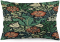 Compton Floral Art William Morris Throw Pillow Covers 12x20 Inch Aesthetic Pillow Velvet Decorative Pillowcase Home Decor Living Room Cushion Case for Bed Sofa Couch