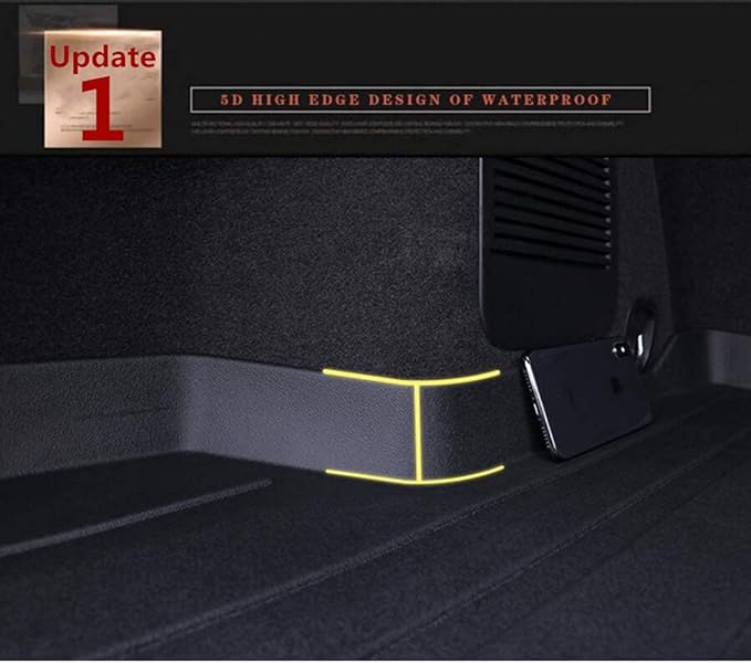 Camry Cargo Liners - All-Weather Protector 3D Custom-Fit Waterproof Durable Odorless TPO High-Raised Edge Flexible Rear Trunk Tray Floor mats Compatible with 2007-2011 Toyota Camry