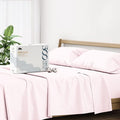 Mayfair Linen 500 Thread Count 100% Cotton Sheets King Size Bed Set - 4 PC King Bed Sheet Set Cotton (Blush), Soft, Cooling, Sateen Weave 16" Deep Pocket Bedsheet for Hot Sleepers (Fits 18" Mattress)