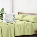 Mayfair Linen 100% Cotton Bed Sheets Queen Sheet Set - 500 Thread Count Sheets Queen Size 4 PC Set (Sage Green), Soft, Cooling, Hotel-Quality 16" Deep Pocket Sateen Cotton Bedsheet for Hot Sleepers