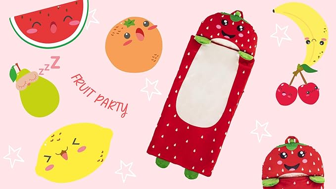 Kid's Nap Buddies Character Preschool Nap Mat, Toddler Sleeping Bag with Pillow for Daycare, Ages 3+