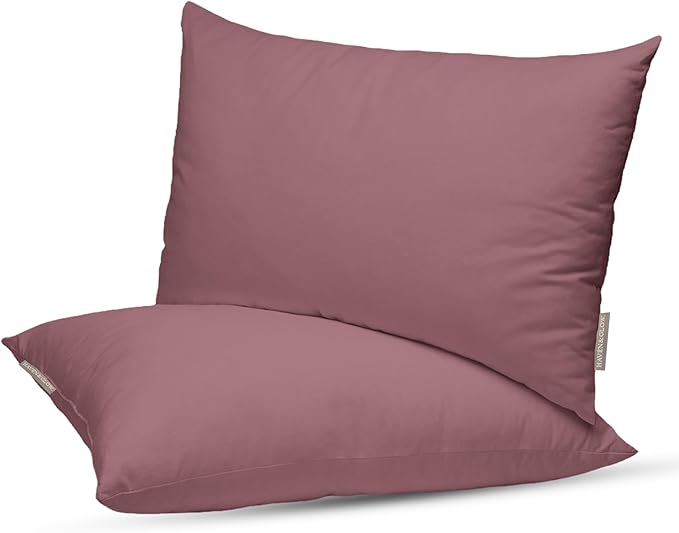 Haven & Glow Decorative Throw Pillow Cover – Rectangular Cushion Case with Zipper | Modern Sofa, Couch & Bed Accent Pillow Covers for Living Room, Bedroom & Home Decor | 20 x 12 Inch – Violet – 2 Pack