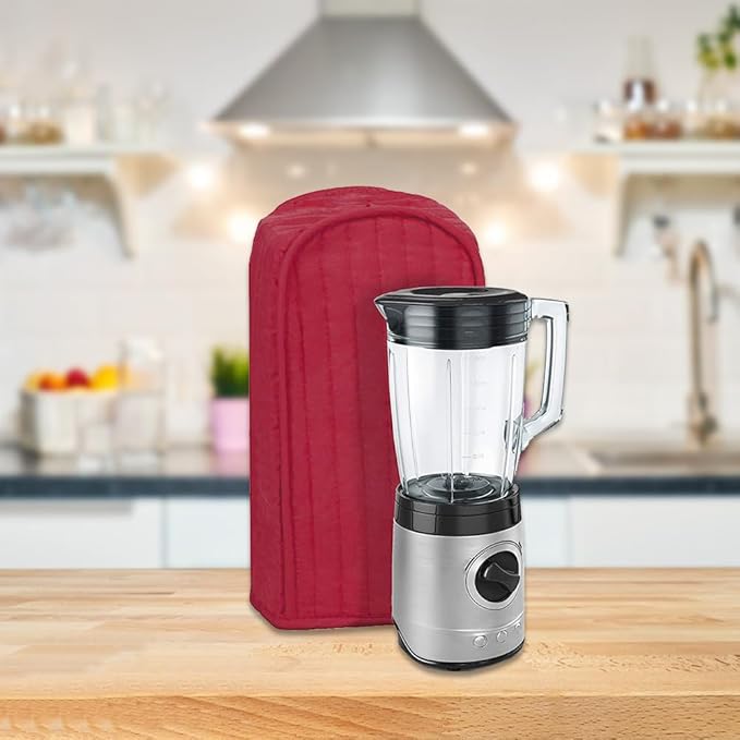 Kitchen Blender Dust Cover, Anti Fingerprint Polyester Stand Mixer or Coffee Maker Appliance Cover, Dust Proof Stain Resistant Blender Cover For kitchen Appliance(Wine Red)