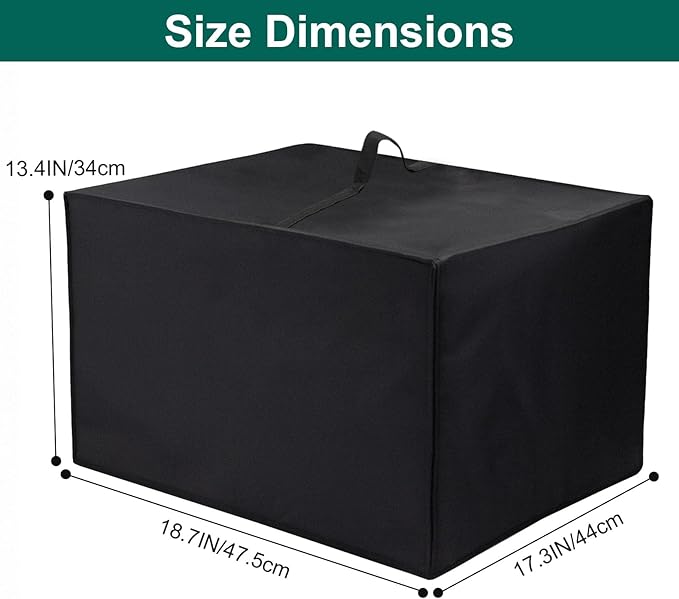 Heavy Duty Ninja Oven Cover for Double Stack XL DCT451/DCT651 & FlexDoor DCT402BK, Heat Resistant Dust Proof Protector, Waterproof Countertop Appliance Cover Fits 18.72"D x 17.34"W x 13.40"H