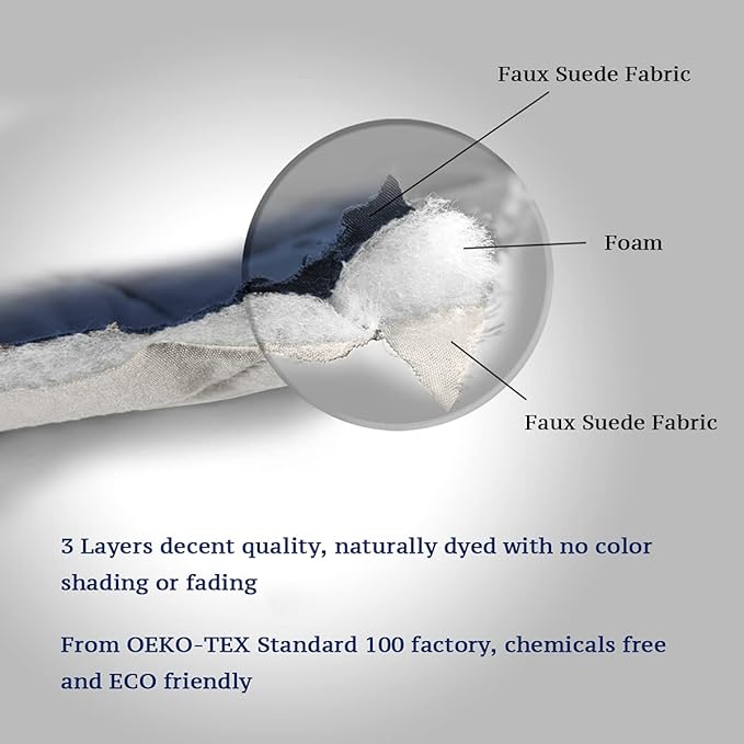 H.VERSAILTEX Reversible Futon Cover Water Repellent Armless Sofa Slipcover Washable Furniture Protector with Adjustable Elastic Strap Anti-Slip Futon Bed Cover for Dogs 70" Width Seat(Navy/Beige)