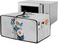 Toaster Oven Cover Dust-Proof Countertop Convection Oven Cover Protective Smart Microwave Oven Accessories and Decor, L, 18.5 x 22.5 x 13 inches, Daisy Butterfly Gray