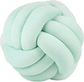 Knot Ball Pillows, Round Throw Pillow Cushion Home Decoration Soft Plush Pillow, Throw Knotted Ball Pillow Handmade Children Room Decoration Round Plush Toy Pillow (Light Green,11"/28cm)