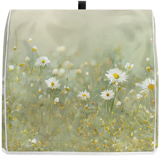 Realistic Daisy Print Stand Mixer Covers Fit Tilt Head and Bowl Lift Models Mixers, Washable Kitchen Appliance Cover Universal Fit Coffee Maker Blender Juicer, Easy to Clean