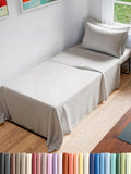 Cot Sheet Set 30” x 75” – 4 Piece Cot Size Narrow Twin Mattress Sheets – Ideal for Camper Bunk, RVs, Bunks, Day Care & Camping - Fits 6” to 10” Mattress, Ultra-Soft, Breathable & Cooling - Light Grey
