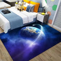 Large Area Rug for Living Dinning Room Universe Planet Bedroom Rugs Study Room Soft Floor Mat Non-Slip Carpet Home Decor, 6' x 9'