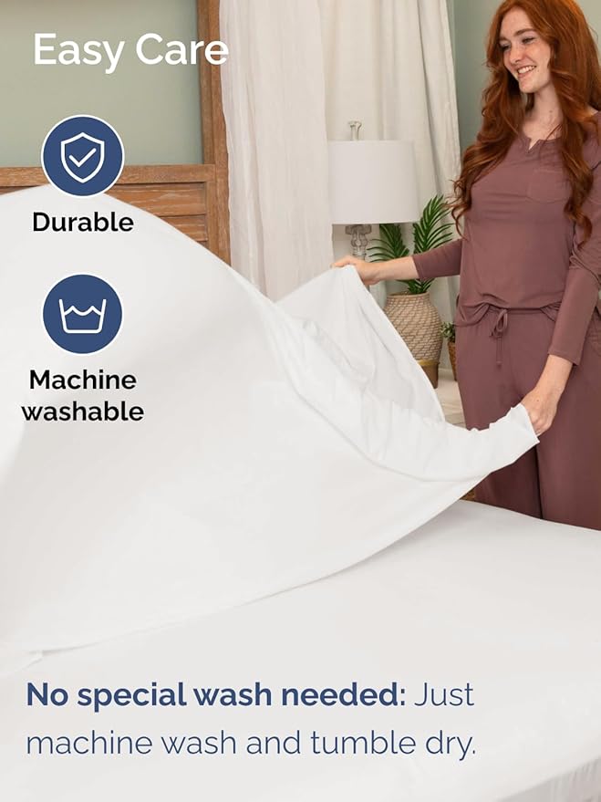 Extra Deep Pocket King Sheets - 4 Piece Breathable & Cooling Bed Sheets - Hotel Luxury Bed Sheet Set - Soft, Wrinkle Free & Comfy - Easily Fits Extra Deep Mattresses - Deep Pocket Antique White Sheets