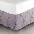 Nestl Dusty Purple Bed Skirt Queen Size, Pinch Pleat Queen Bed Skirt, 14" Inch Drop Queen Bedskirt Hotel Quality Dusty Purple Bed Skirts Microfiber Bedskirt for Queen Bed, Dusty Purple Queen Bed Skirt