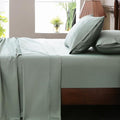 Extra Deep Pocket King Sheets 18-24 Inch 100% Egyptian Cotton 1000 Thread Count Sateen Weave Soft Breathable 4 Pieces（King，Sage Green）