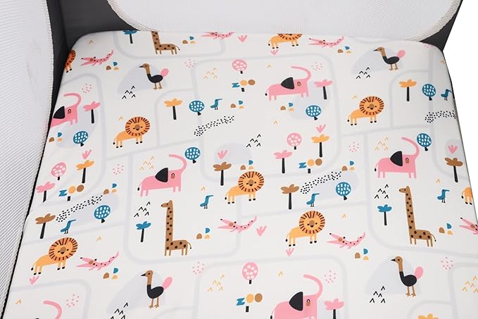Changing Pad Cover Set 3 Pack Jersey Knit Ultra Soft for Baby Boys Girls Flamingo Elephant & Lion