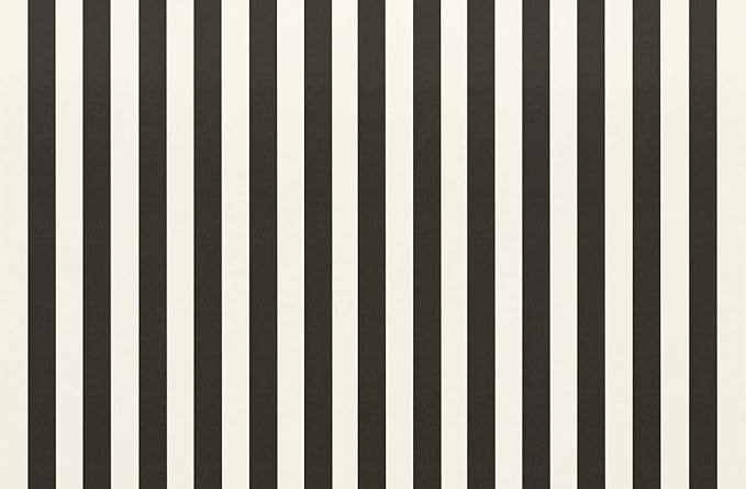 RSH DECOR: Square Throw Pillows Set of 2 | 17” x 17” | All-Weather Spun Fabric | Water and Fade-Resistant | Outdoor Accent Pillows for Patio Furniture | Black & White Stripe