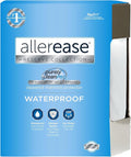 AllerEase Waterproof Mattress Protector Stain Protection Full Size Allergen Barrier Hot Water Washable Machine Washable Durable Zippered Knit Mattress Cover Stretch Corners (White)