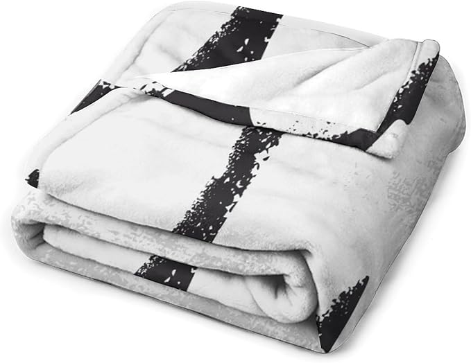 Nautical Anchor Blanket Modern Abstract Light Grey Black Anchor Art Print Soft Cozy Lightweight Throw Blanket for Women Men Bedroom Living Room Dorm Chair Sofa Travel 40x50in