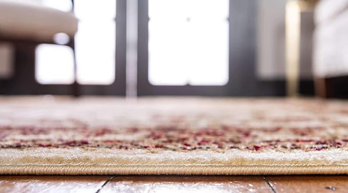 Unique Loom Voyage Collection Traditional Oriental Classic Intricate Design Area Rug (3' 3 x 5' 3 Rectangular, Ivory/Gold)